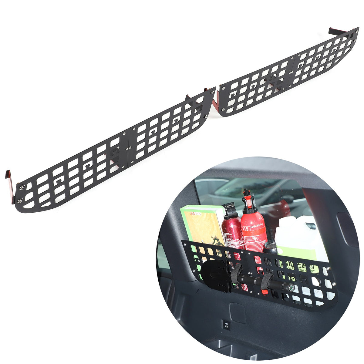 Steel Aluminum Cargo Side Window Storage Barrier For Land Cruiser LC250 2024+ 6