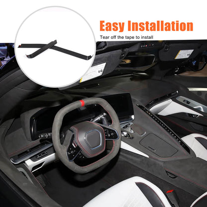 Carbon Fiber ABS Dashboard Side Air Vent Trim Cover For Corvette C8 2026+ US 16