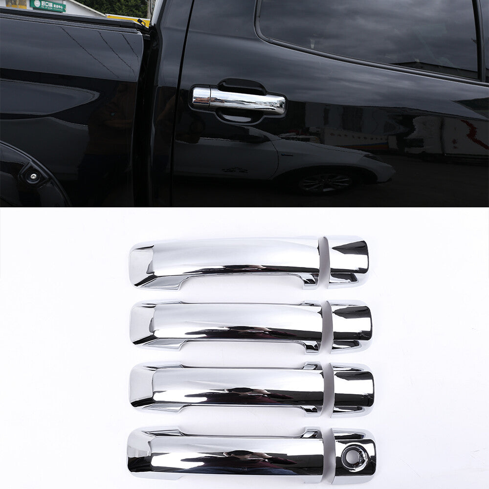Chrome Side Door Handle Rearview Mirror Cover Trim For Toyota Tundra 2007-2021 3