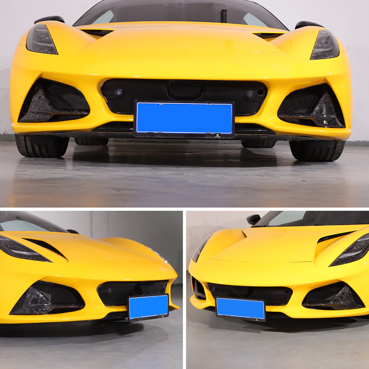 Forged Real Carbon Fiber Front bumper Grille camera Trim For Lotus EMIRA 2023-25 7