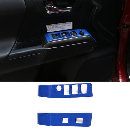 Dark Blue Interior Dashboard Center Console Trim Set Kit For Toyota Tacoma 16-23 4