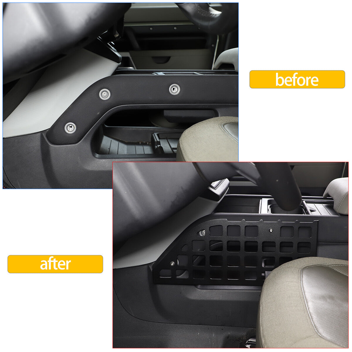 Car Seat Gap Organizer Catcher Storage Rack for For Land Rover Defender 20-22 6