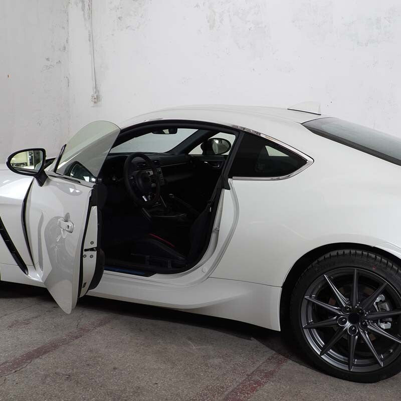Silver Steel Window Decorate Strip Trim For Subaru BRZ 2022 6