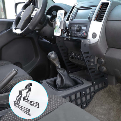 Center Molle Panel Digital Device Mount Clip For Nissan Frontier D40 2009-2017 22