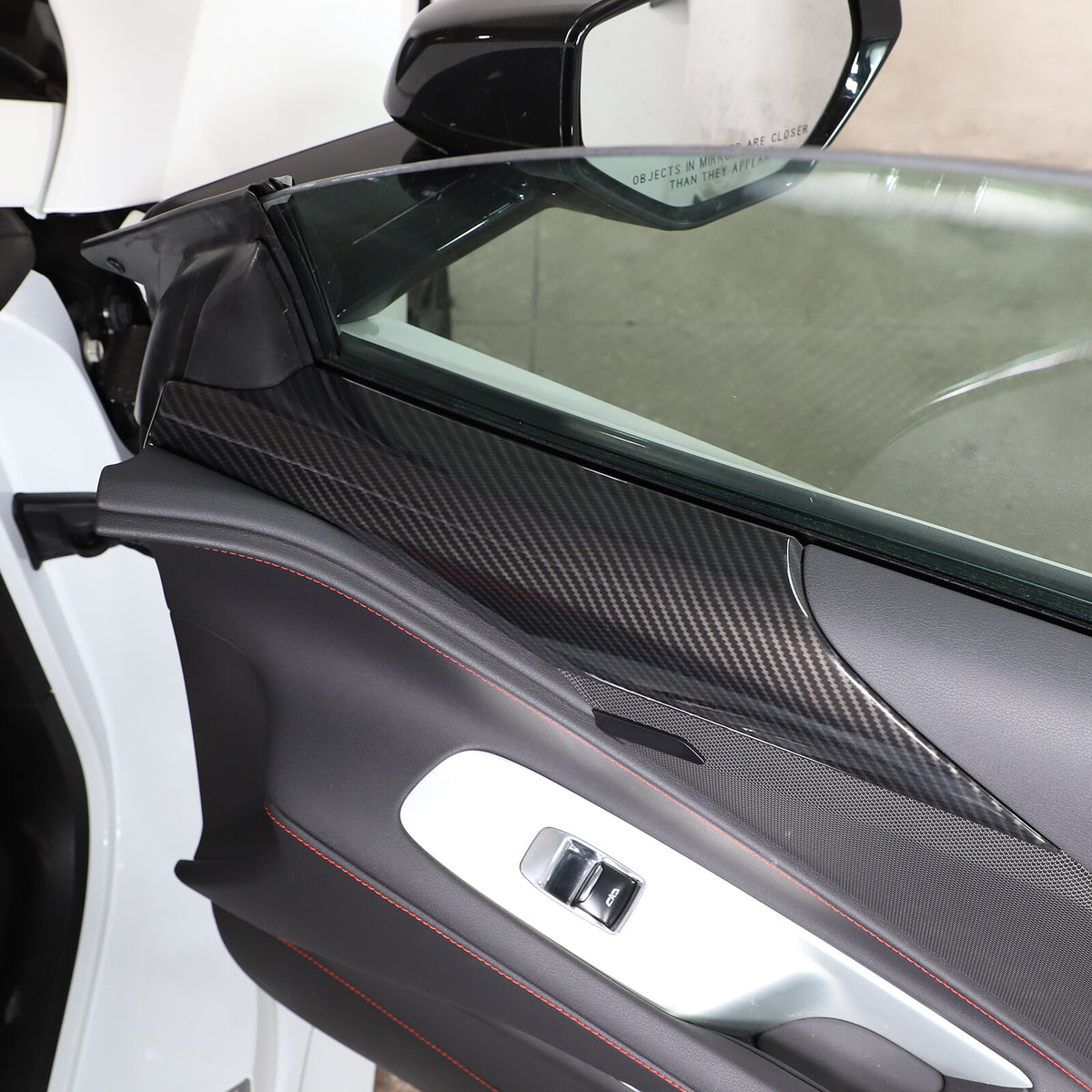 Carbon Fiber ABS Interior Full Decor Cover Trim Kit For Corvette C8 2020-2025 - Styles 11-15 13