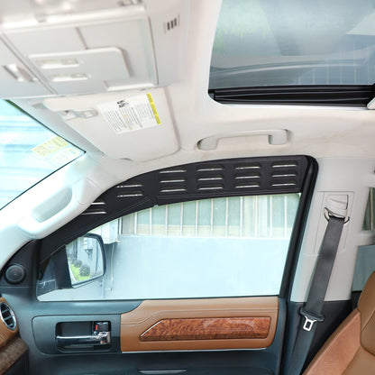 Black Alloy Front Window Louver Shutter Cover Trim For Toyota Tundra 2014-21 US 16