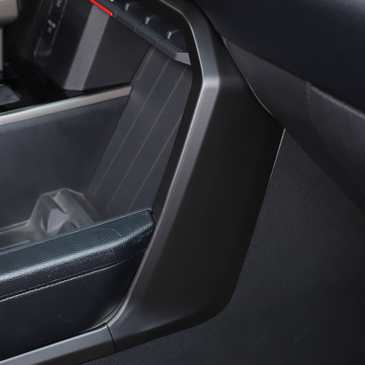 Matte Black ABS Center Console Frame Trim Cover For Tundra / Sequoia 2022-26 US 15
