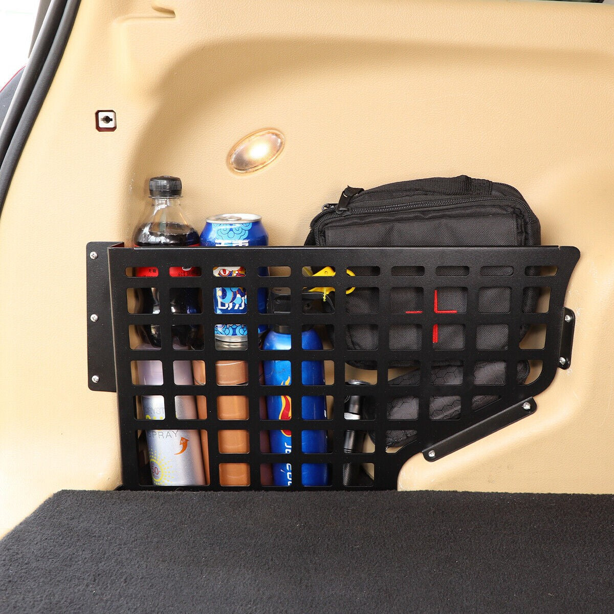 Alloy Rear Trunk Side Storage Baffle Molle Panel For LR Freelander 2 2007-2015 2
