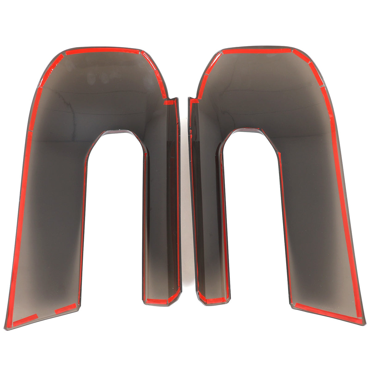 Smoked Black Front Rear Tail Light Emblem Cover Trim For Ford Maverick 2022-2024 66