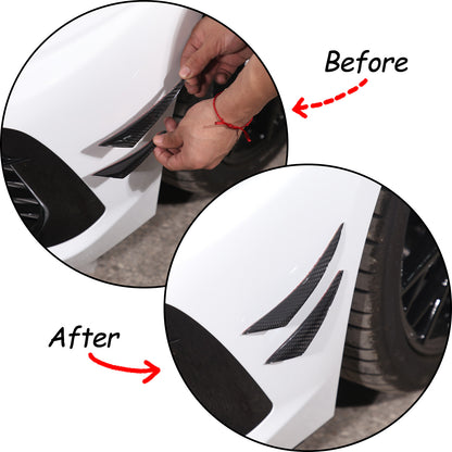 Car Bumper Fin Canard Splitter Diffuser Valence Spoiler Lip For Corvette C8 3