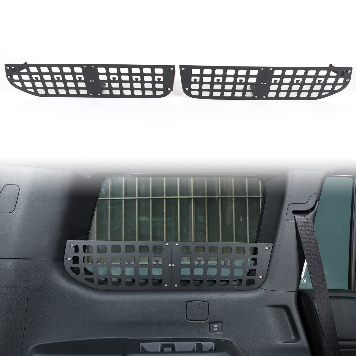Steel Aluminum Cargo Side Window Storage Barrier For Land Cruiser LC250 2024+ 2