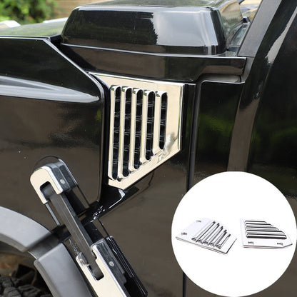 Silver Chrome Exterior Door Handle Mirror Hood Vent Trim Kit For Hummer H2 03-09 79