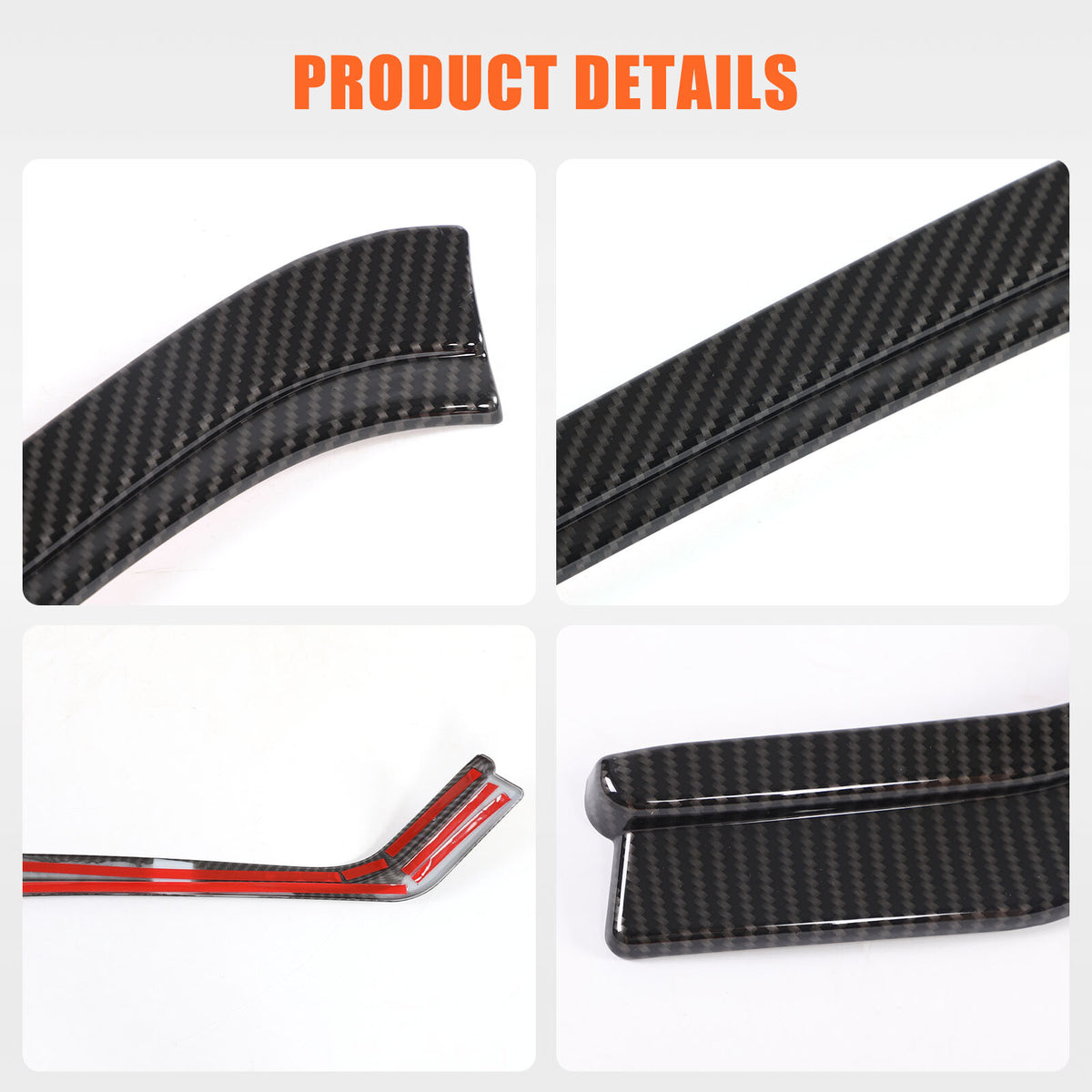 ABS Carbon Fiber Navigation Screen Rear Trim Cover For Corvette C8 2020-2025 US 17